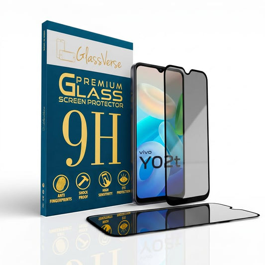Vivo Y02T Privacy Tempered Glass Screen Protector