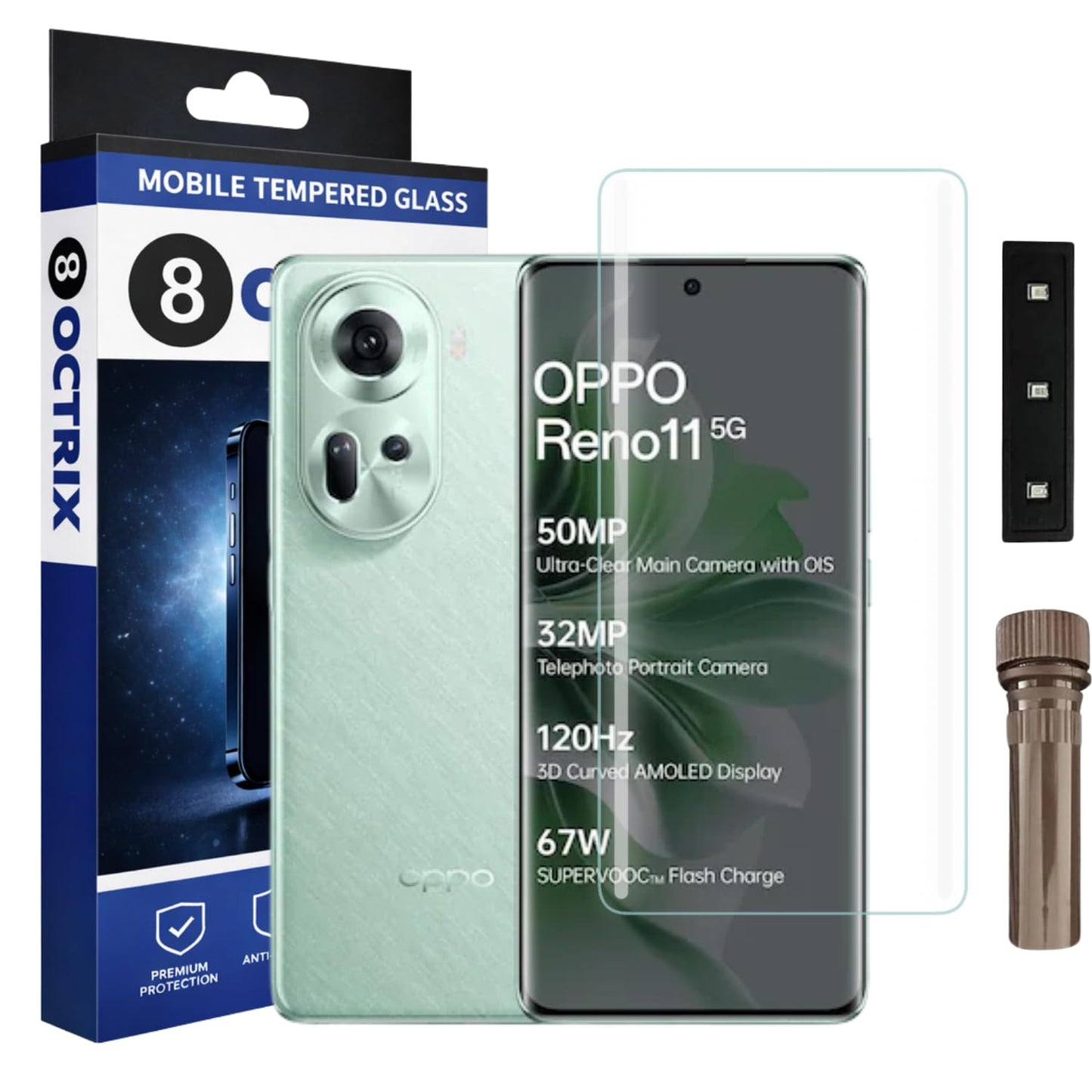 Oppo Reno 11 UV Tempered Glass Screen Protector