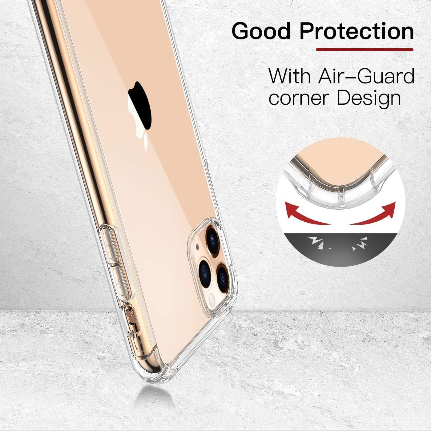 iPhone 11 Pro Transparent Soft TPU Silicone Bumper Cover