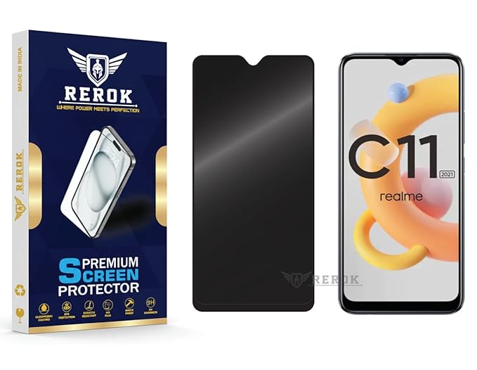 Realme C11  Privacy Tempered Glass Screen Protector