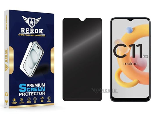 Realme C11  Privacy Tempered Glass Screen Protector