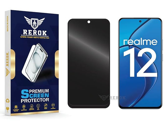 Realme 12  Privacy Tempered Glass Screen Protector