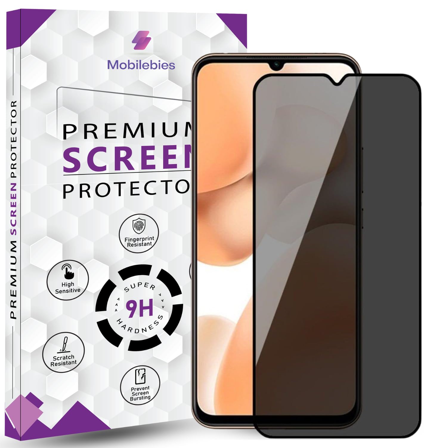 Samsung A16 Privacy Tempered Glass Screen Protector