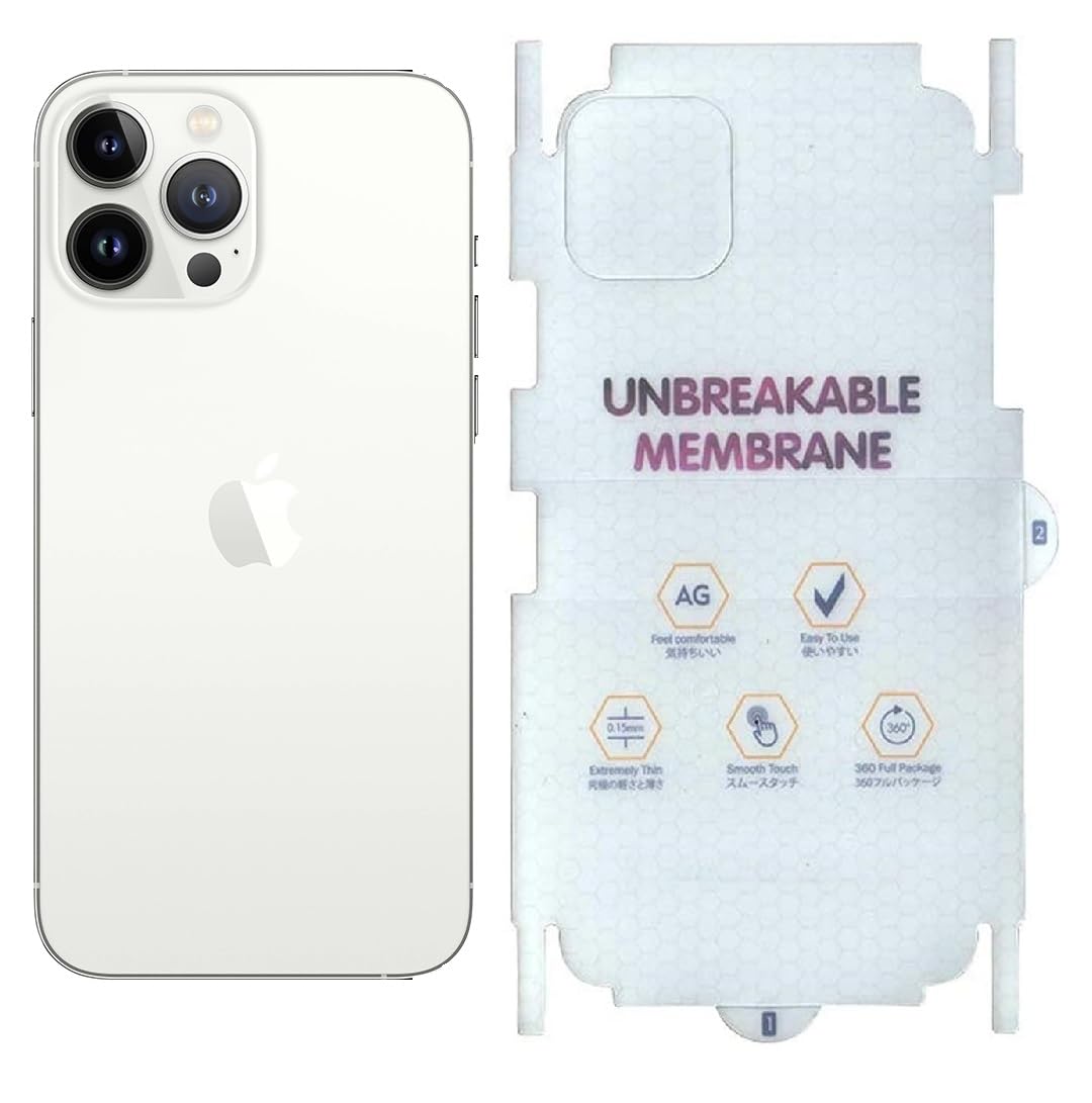 iPhone All Models Back Body Protector Transparent Matte Membrane TPU Film Scratch Guard