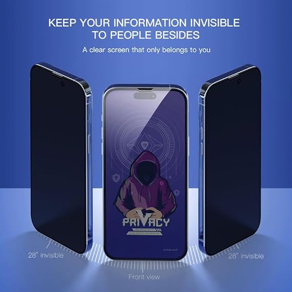 iPhone 14 pro Privacy Tempered Glass Screen Protector