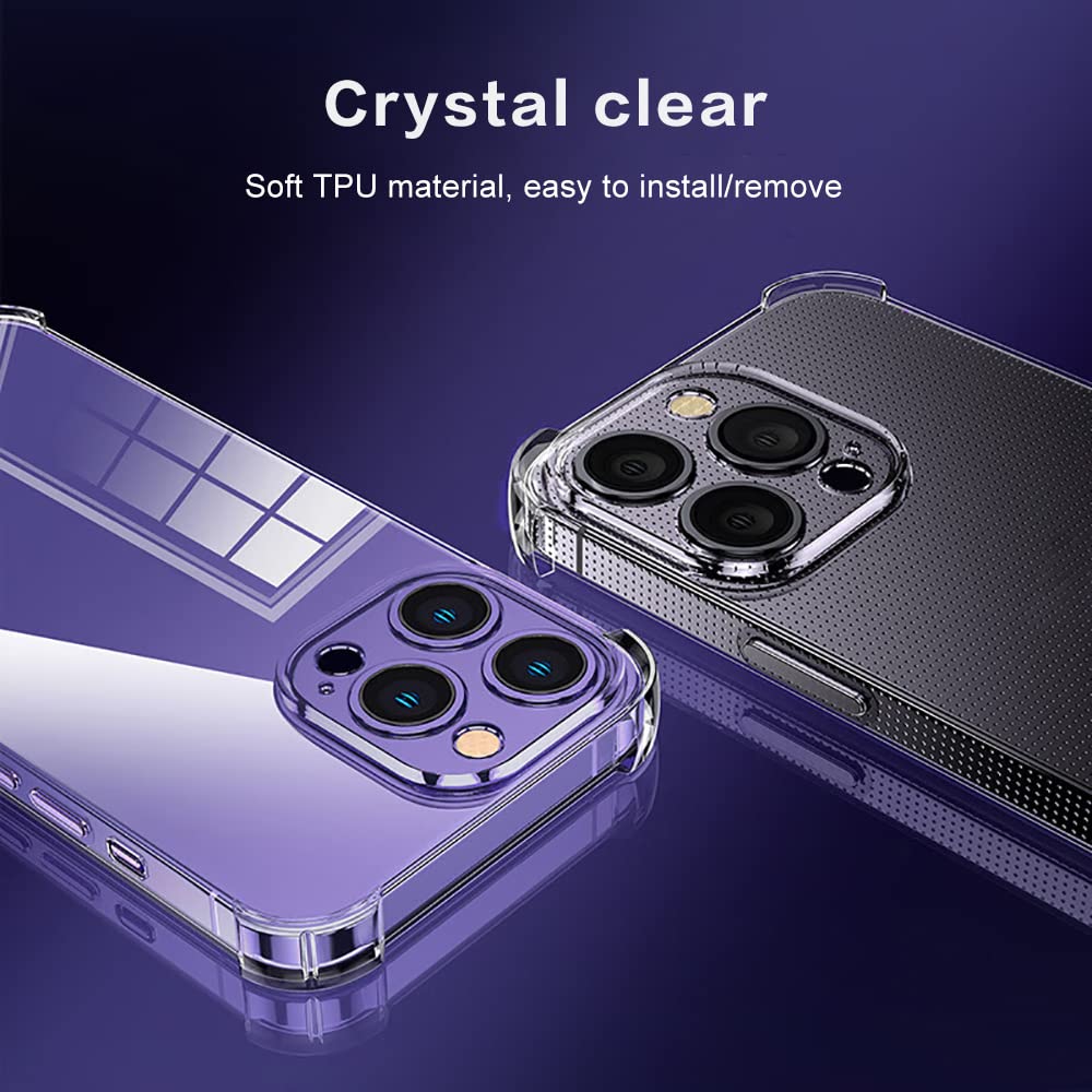 iPhone 14 Pro Max Transparent Soft TPU Silicone Bumper Cover