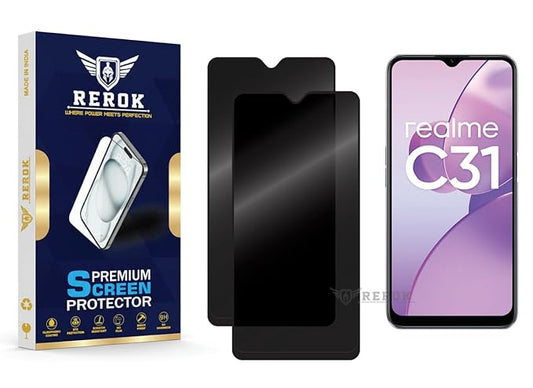 Realme C31  Privacy Tempered Glass Screen Protector