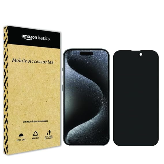 iPhone 15  Privacy Tempered Glass Screen Protector