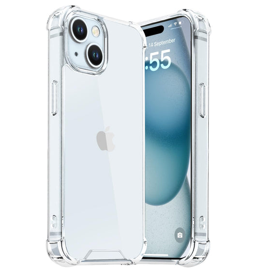 iPhone 15 Transparent Soft TPU Silicone Bumper Cover