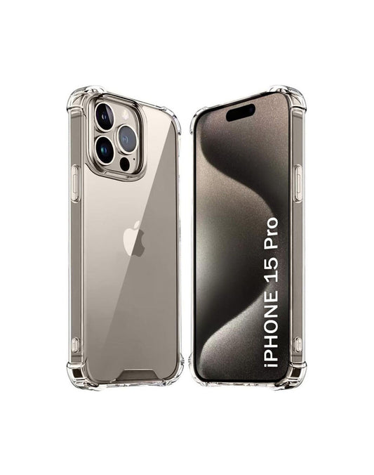 iPhone 15 Pro Transparent Soft TPU Silicone Bumper Cover