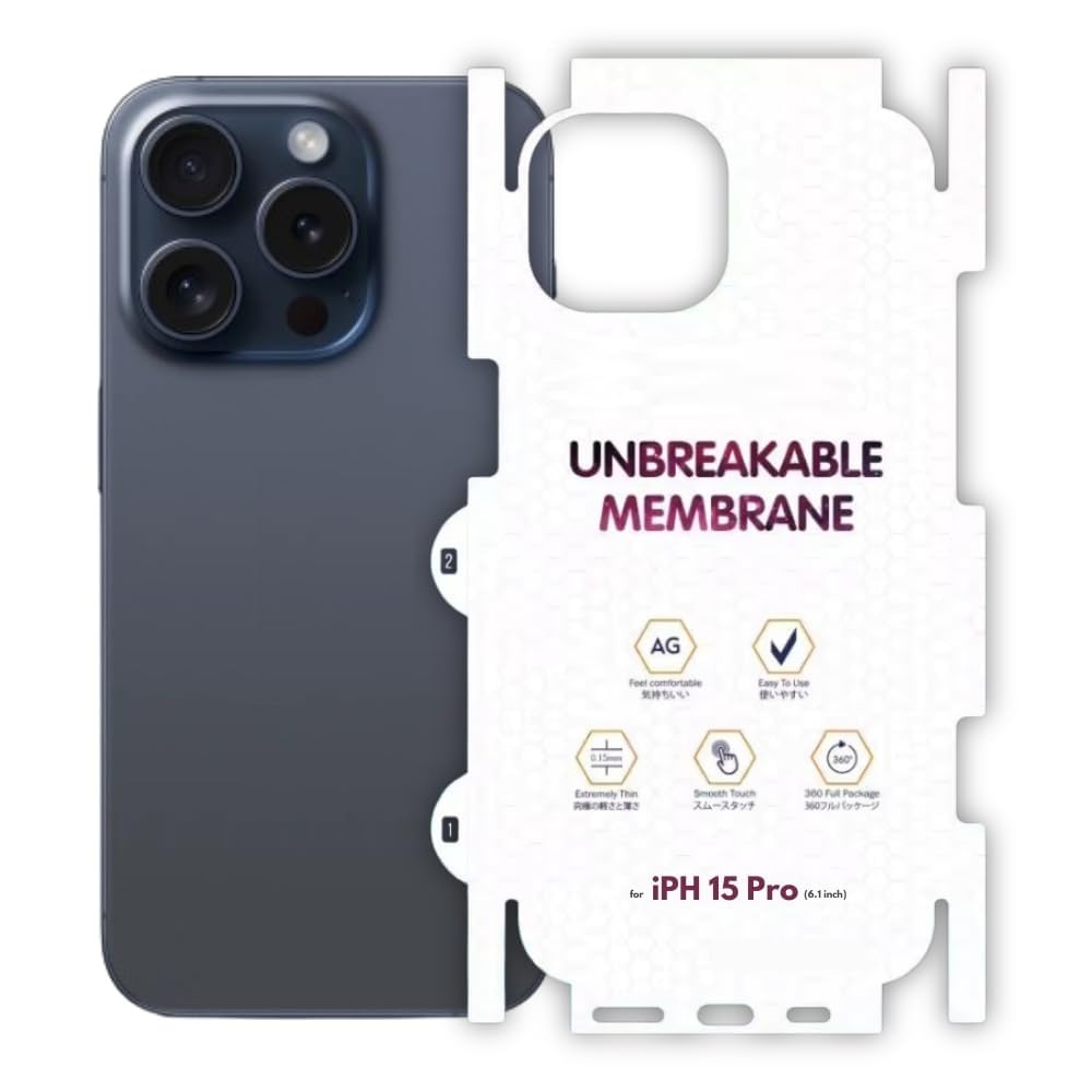 iPhone All Models Back Body Protector Transparent Matte Membrane TPU Film Scratch Guard