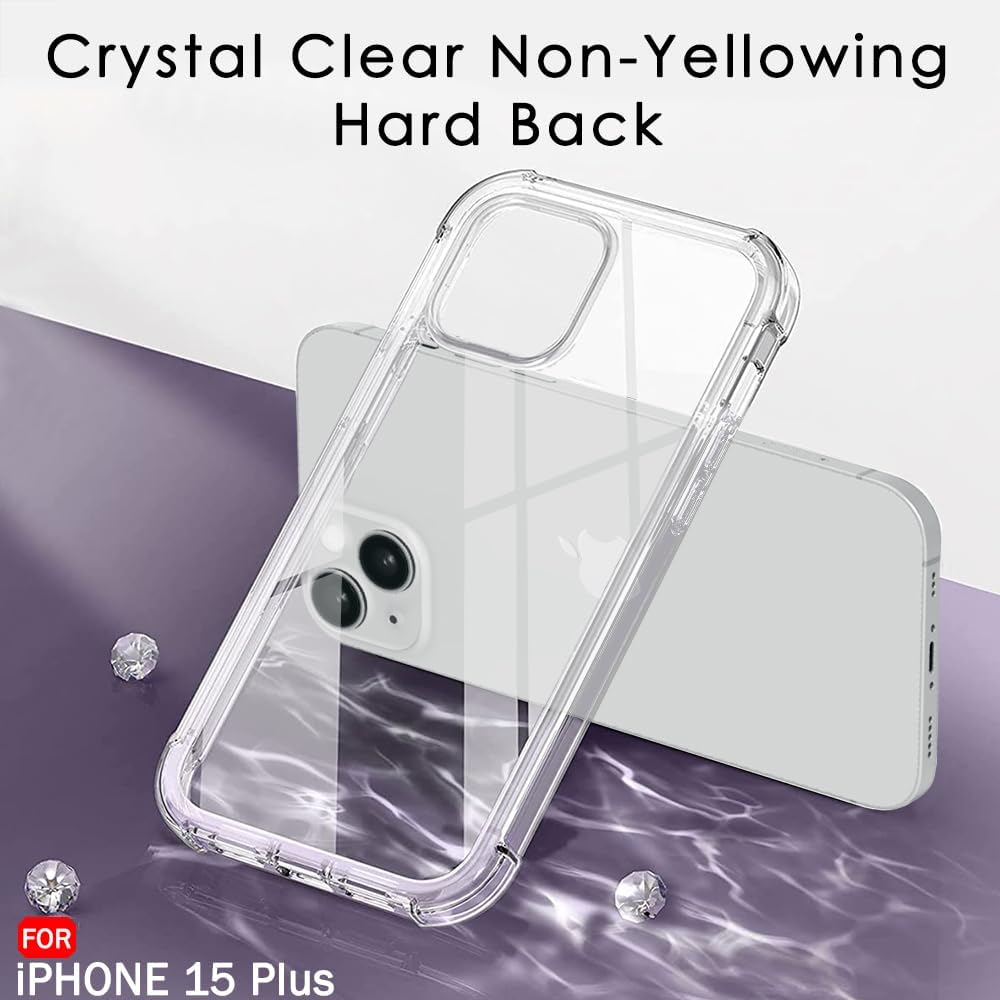 iPhone 15 Plus Transparent Soft TPU Silicone Bumper Cover