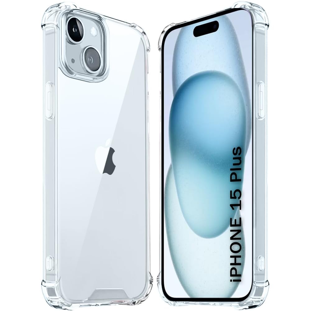 iPhone 15 Plus Transparent Soft TPU Silicone Bumper Cover