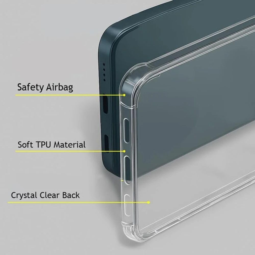 iPhone 15 Pro Transparent Soft TPU Silicone Bumper Cover