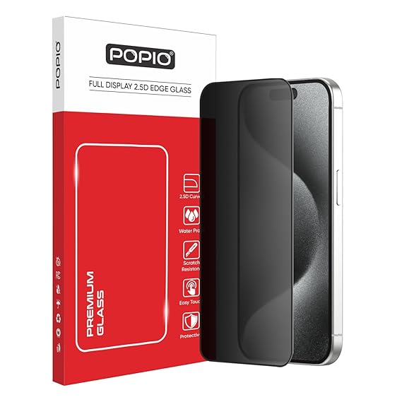 iPhone 15 Pro Privacy Tempered Glass Screen Protector