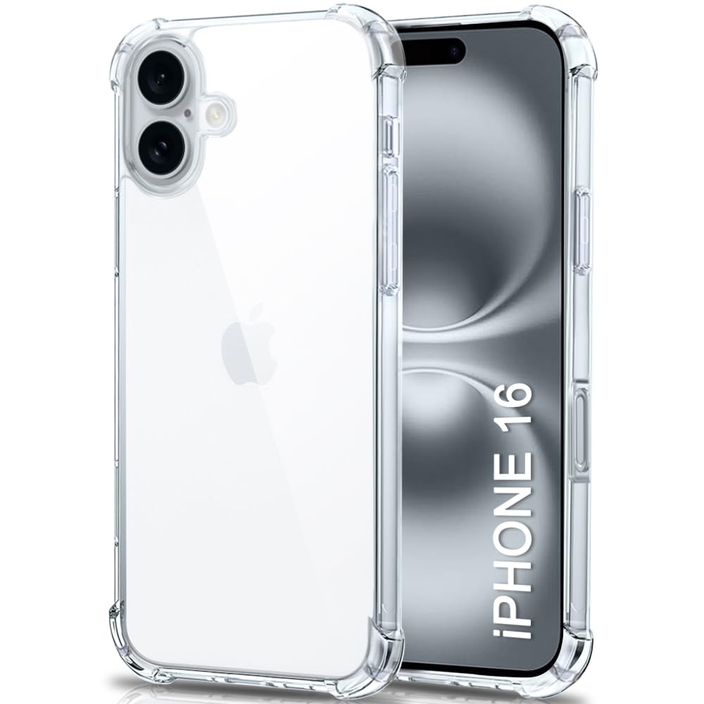 iPhone 16 Transparent Soft TPU Silicone Bumper Cover
