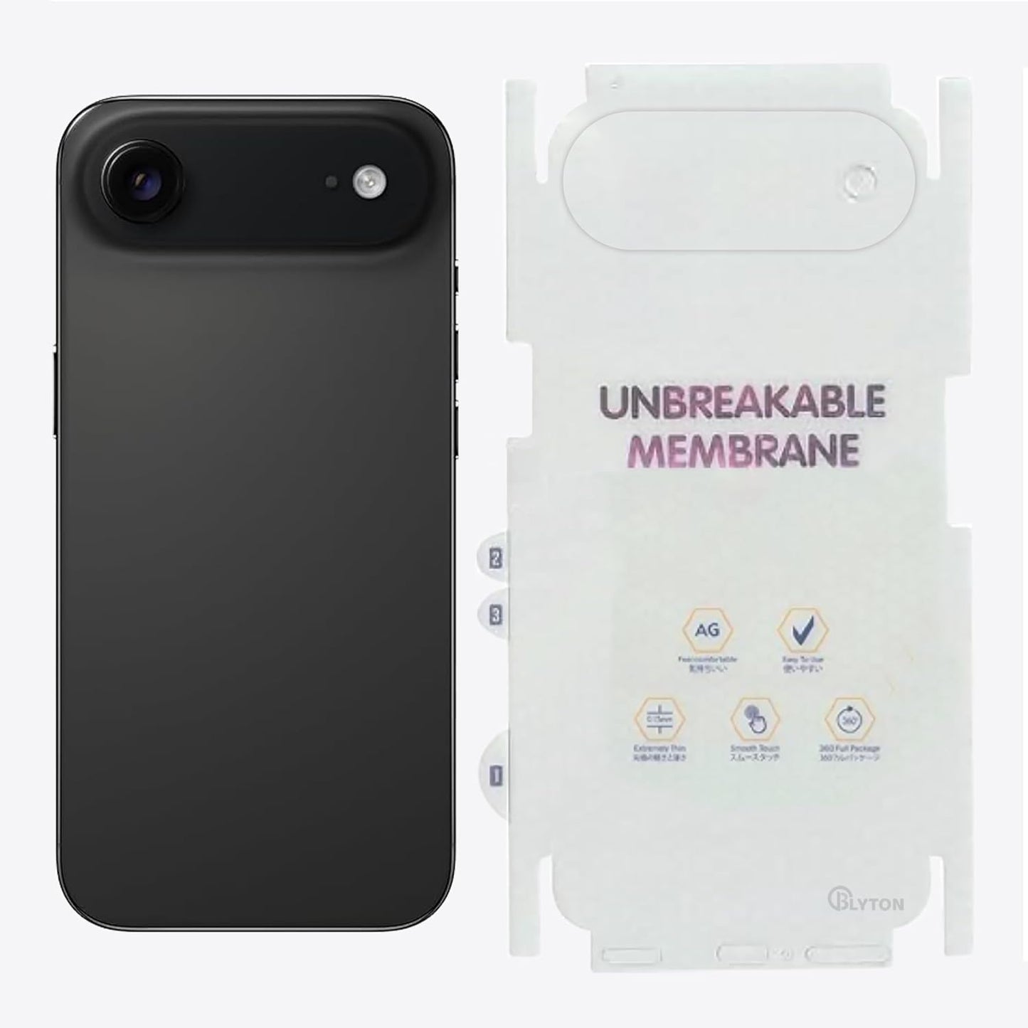 iPhone All Models Back Body Protector Transparent Matte Membrane TPU Film Scratch Guard
