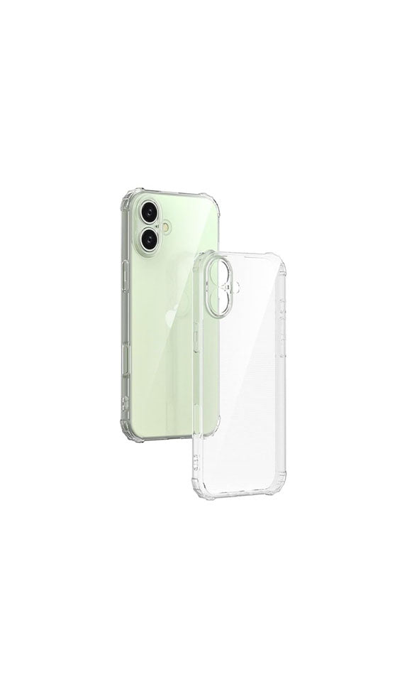 iPhone 16 Plus Transparent Soft TPU Silicone Bumper Cover