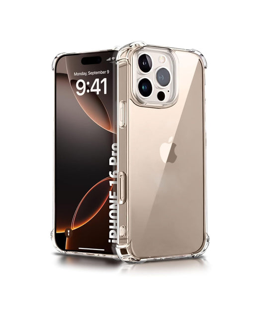 iPhone 16 Pro Transparent Soft TPU Silicone Bumper Cover