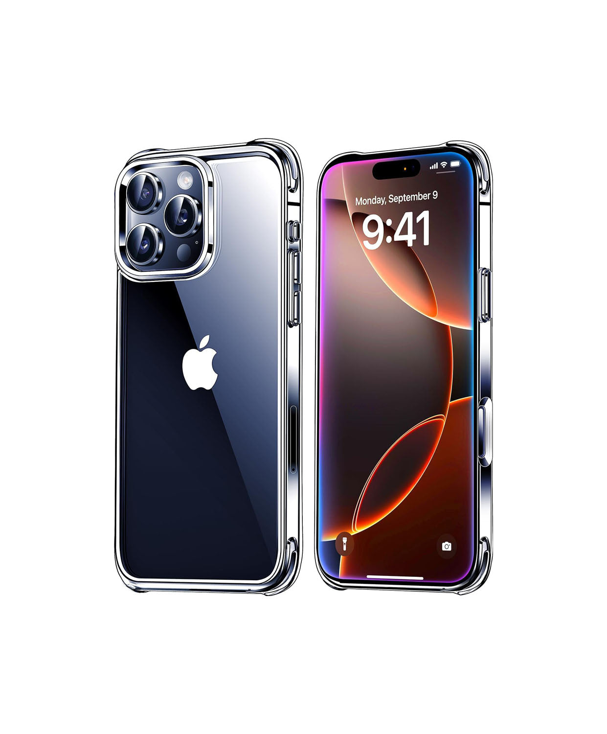 iPhone 16 Pro Max Transparent Soft TPU Silicone Bumper Cover