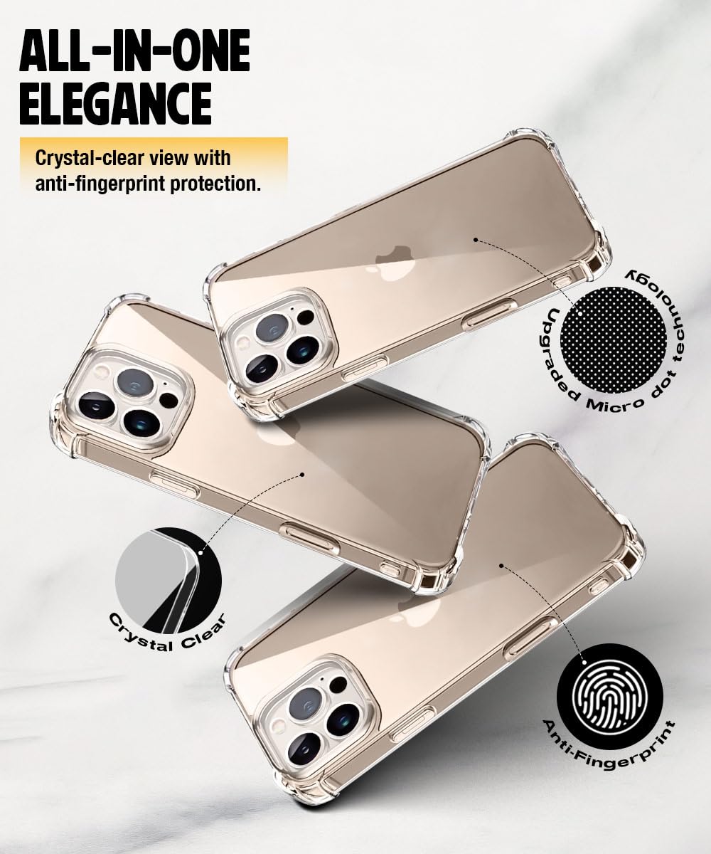 iPhone 16 Pro Transparent Soft TPU Silicone Bumper Cover