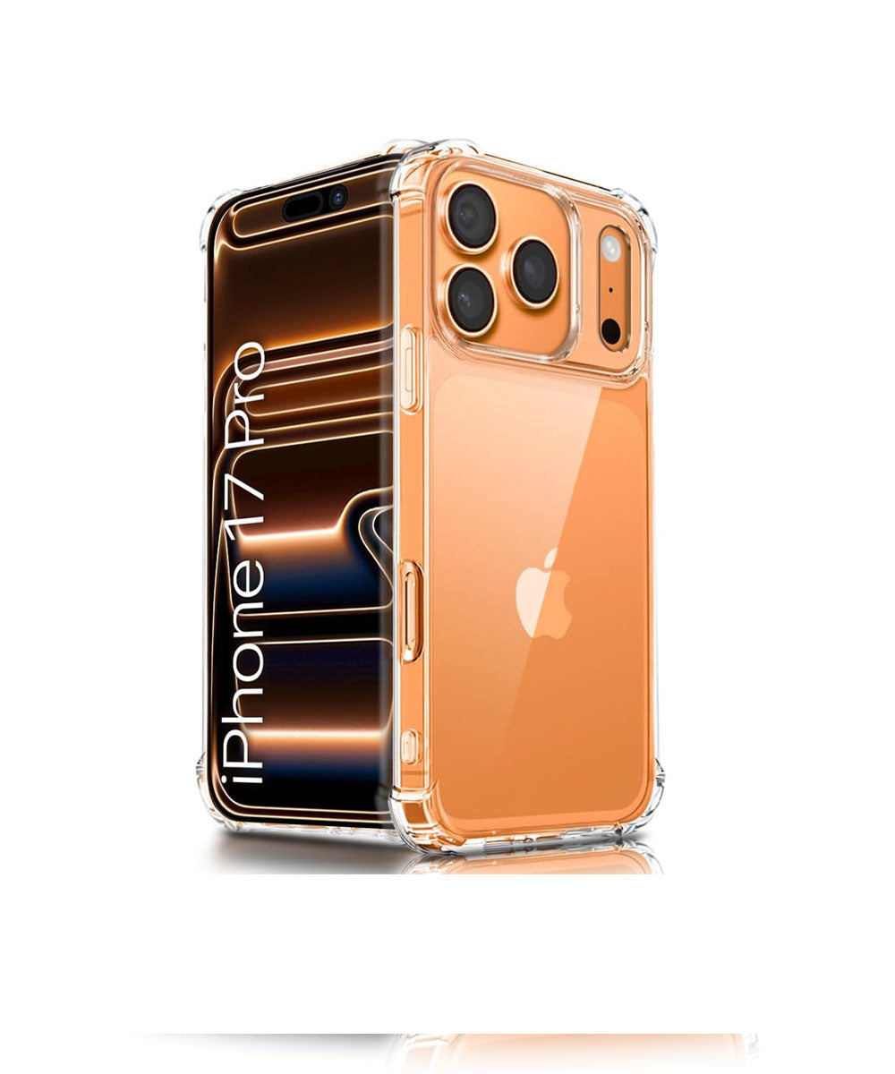 iphone 17 Pro Transparent Soft TPU Silicone Bumper Cover