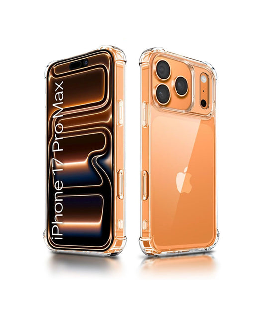 iPhone 17 Pro Max Transparent Soft TPU Silicone Bumper Cover