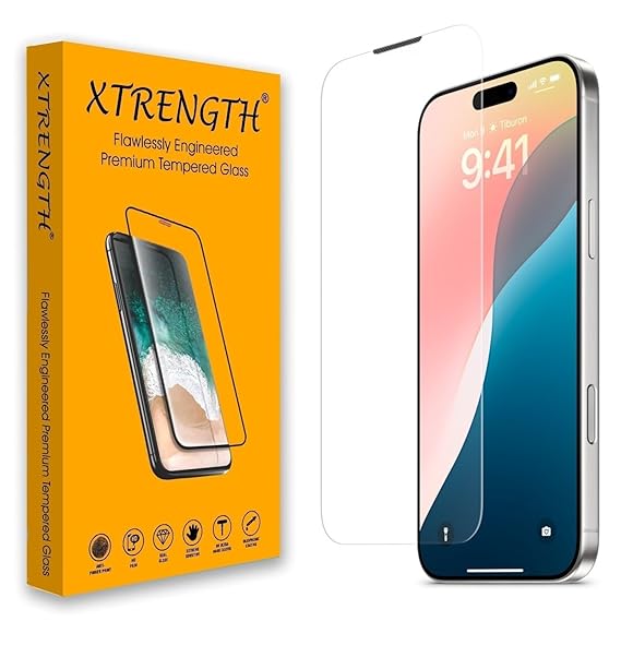 iPhone All Model Border-less Transparent Tempered Glass Anti-Static Mobile Phone Screen Protector