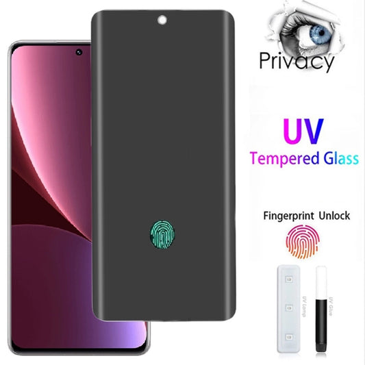 Google Pixel 6 Pro  UV Privacy Tempered Glass Screen Protector,  Anti Spy, Fingerprint-ID Compatible, 9H Hardness Scratch Resistant