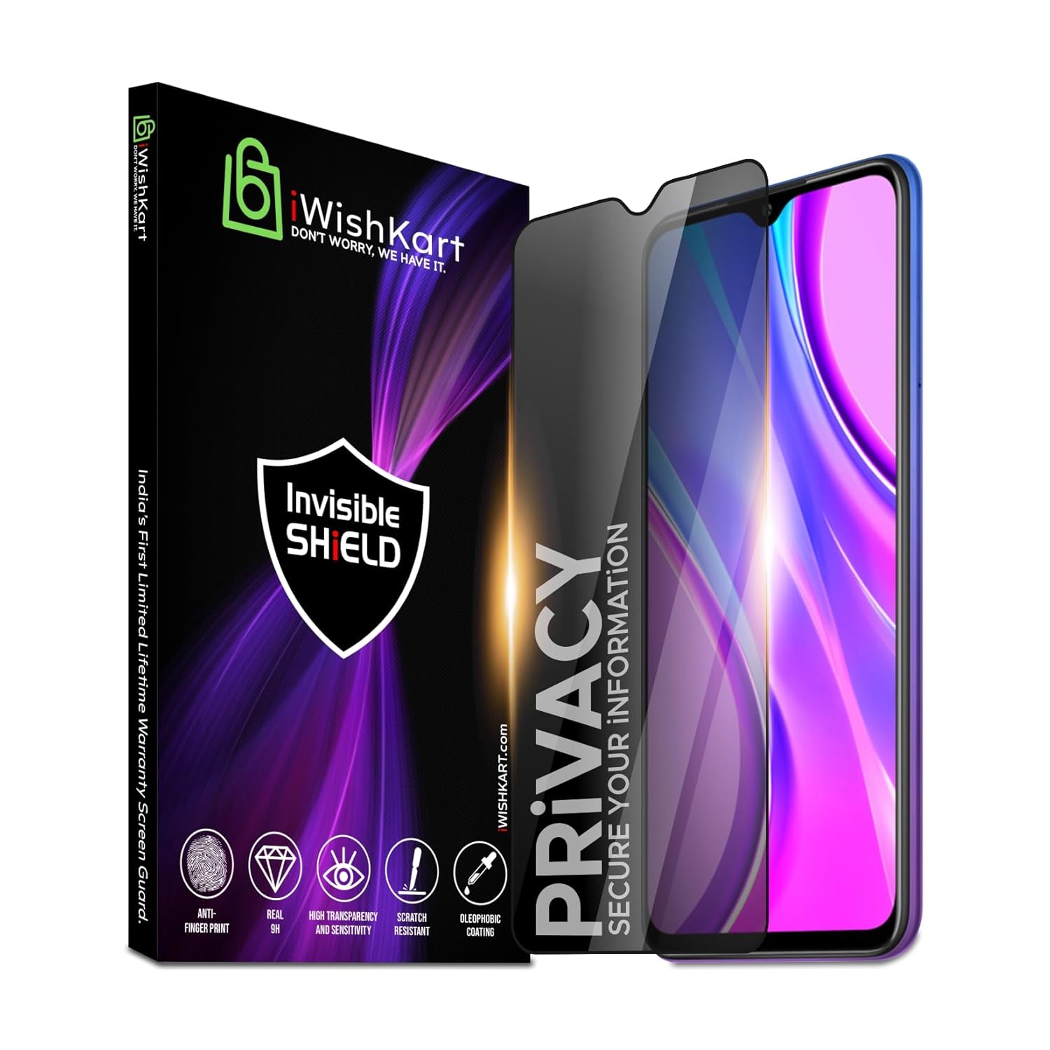 Vivo Y28 Privacy Tempered Glass Screen Protector