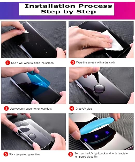 Infinix Hot 60 Pro Plus  UV Privacy Tempered Glass Screen Protector,  Anti Spy, Fingerprint-ID Compatible, 9H Hardness Scratch Resistant