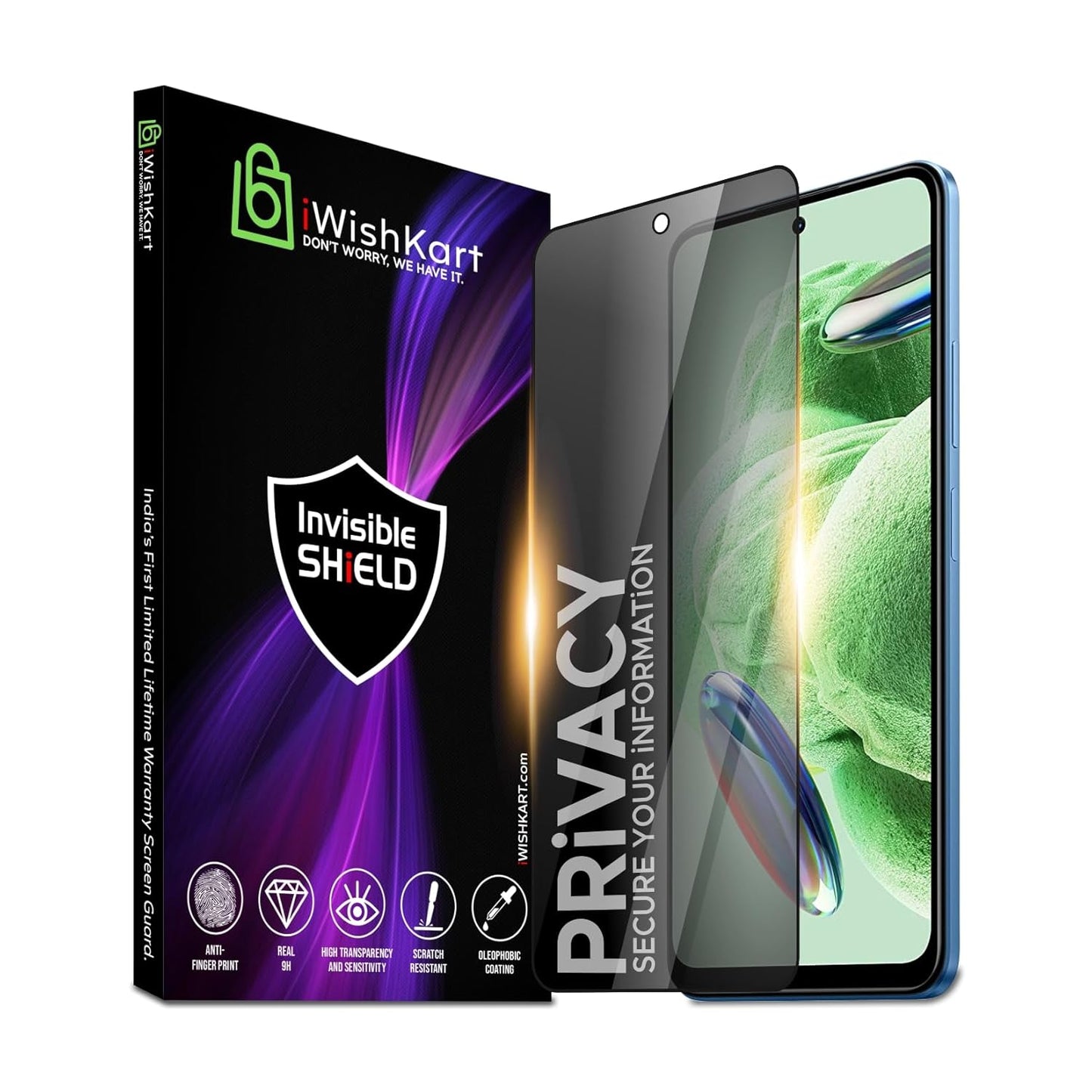 OPPO Reno 13F Privacy Tempered Glass Screen Protector