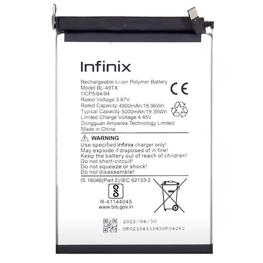 Infinix Zero 5G BL-49JX Replacment Original Battery