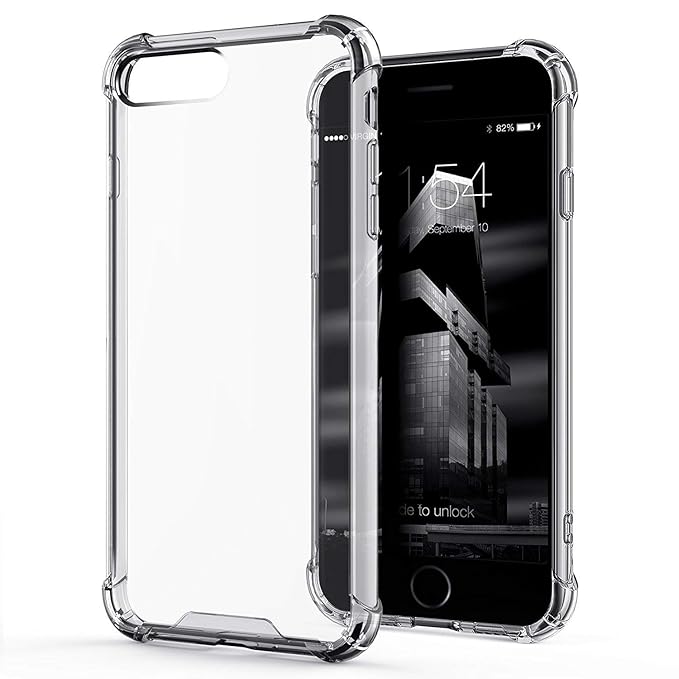 iPhone 7 Plus Transparent Soft TPU Silicone Bumper Cover