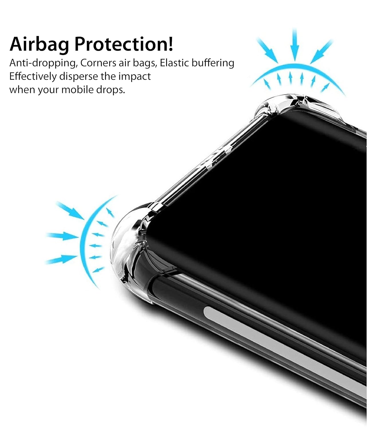 iPhone 8 Plus Transparent Soft TPU Silicone Bumper Cover