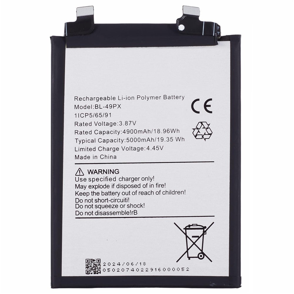 Infinix Smart 6 HD BL-49FX.    Replacment Original Battery
