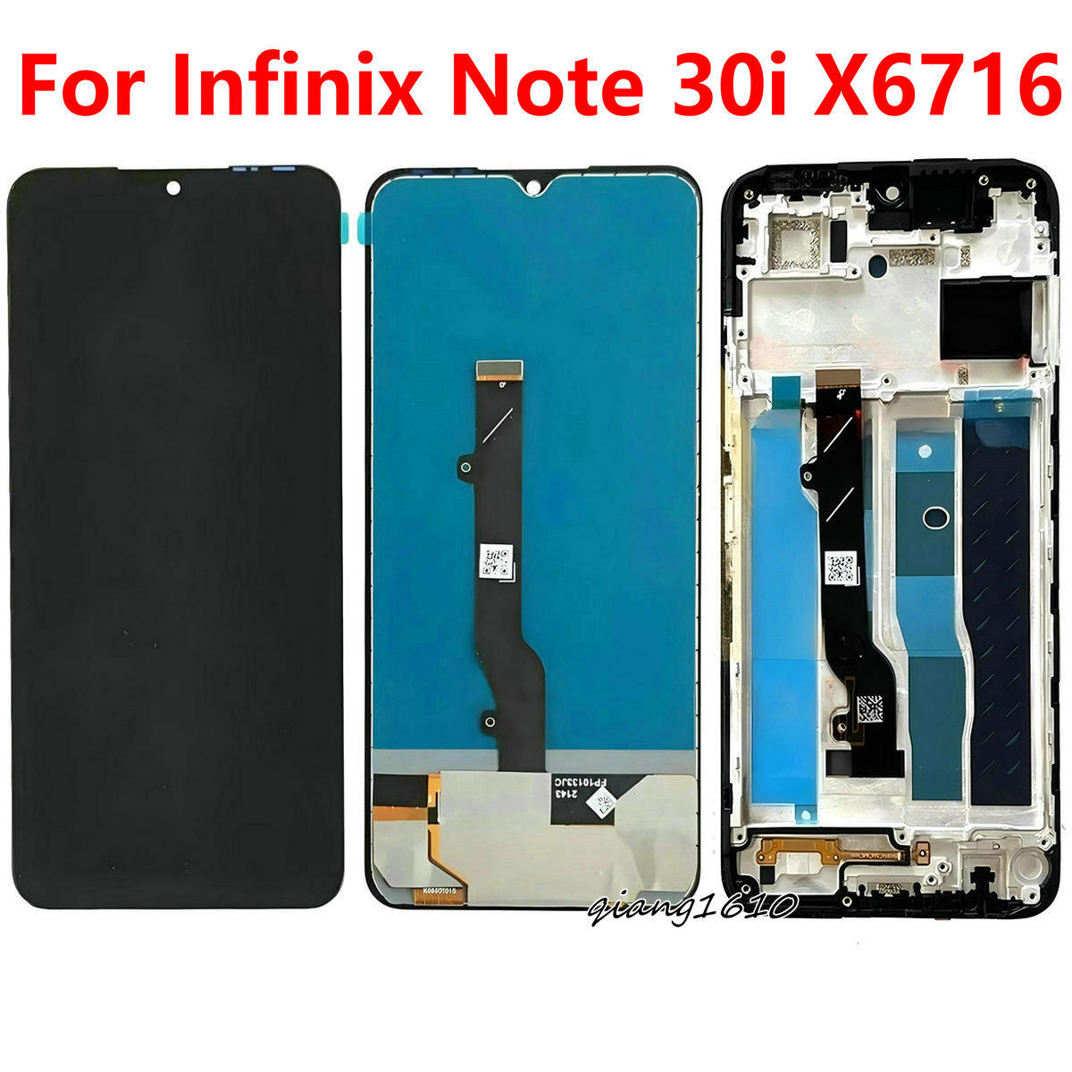 Infinix Note 30i X6716   Replacement  LCD Panel