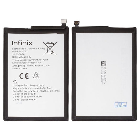 Infinix Note 8 BL-51BX   Replacment Original Battery