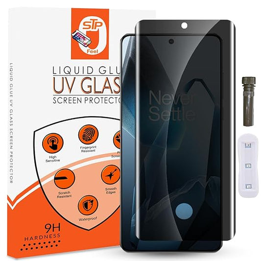 Infinix Zero 30 UV Privacy Tempered Glass Screen Protector,  Anti Spy, Fingerprint-ID Compatible, 9H Hardness Scratch Resistant