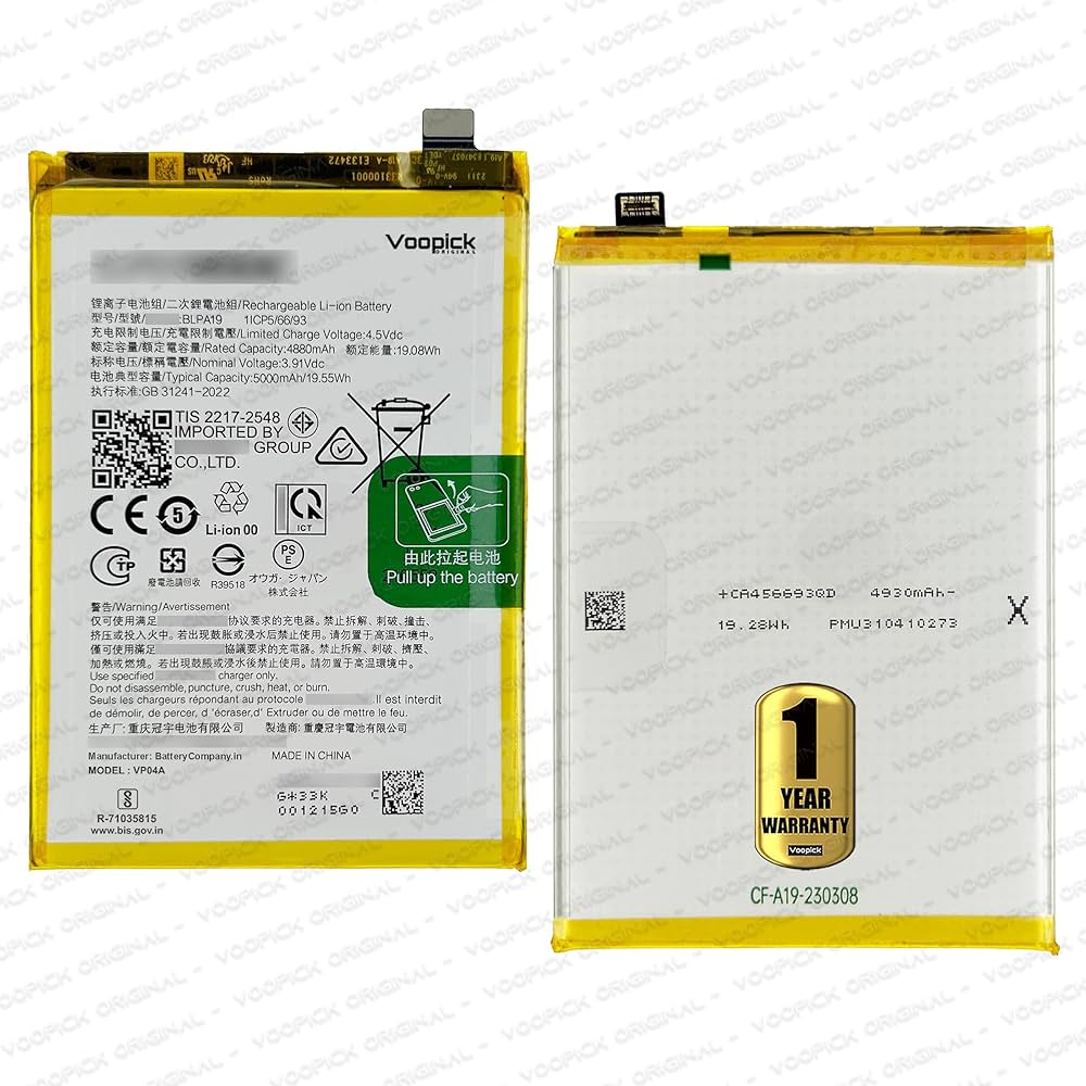 Oppo A58  CPH2577   Replacment Original Battery