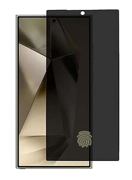 Samsung S24 Ultra  UV Privacy Tempered Glass Screen Protector,  Anti Spy, Fingerprint-ID Compatible, 9H Hardness Scratch Resistant