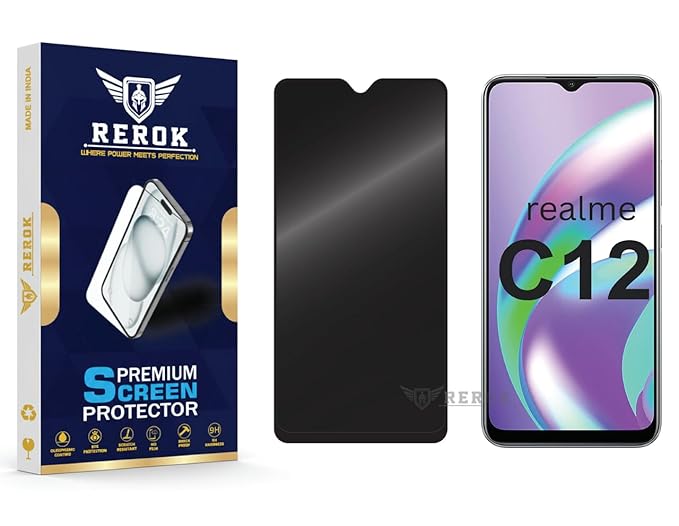 Realme C12  Privacy Tempered Glass Screen Protector