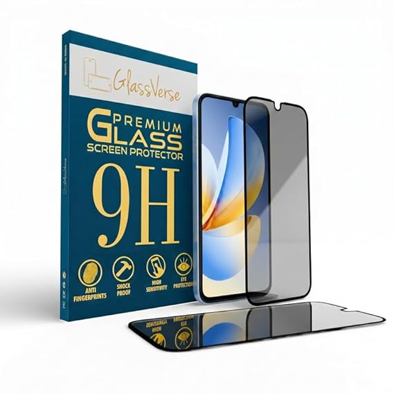 ealme C71  Privacy Tempered Glass Screen ProtectorR