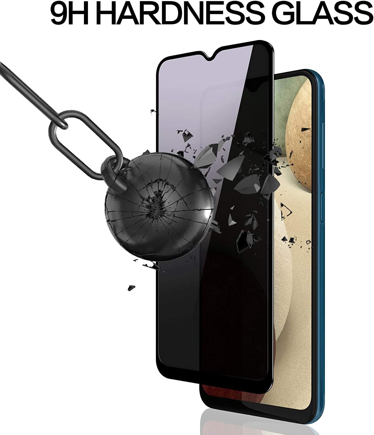 Samsung A50  Privacy Tempered Glass Screen Protector
