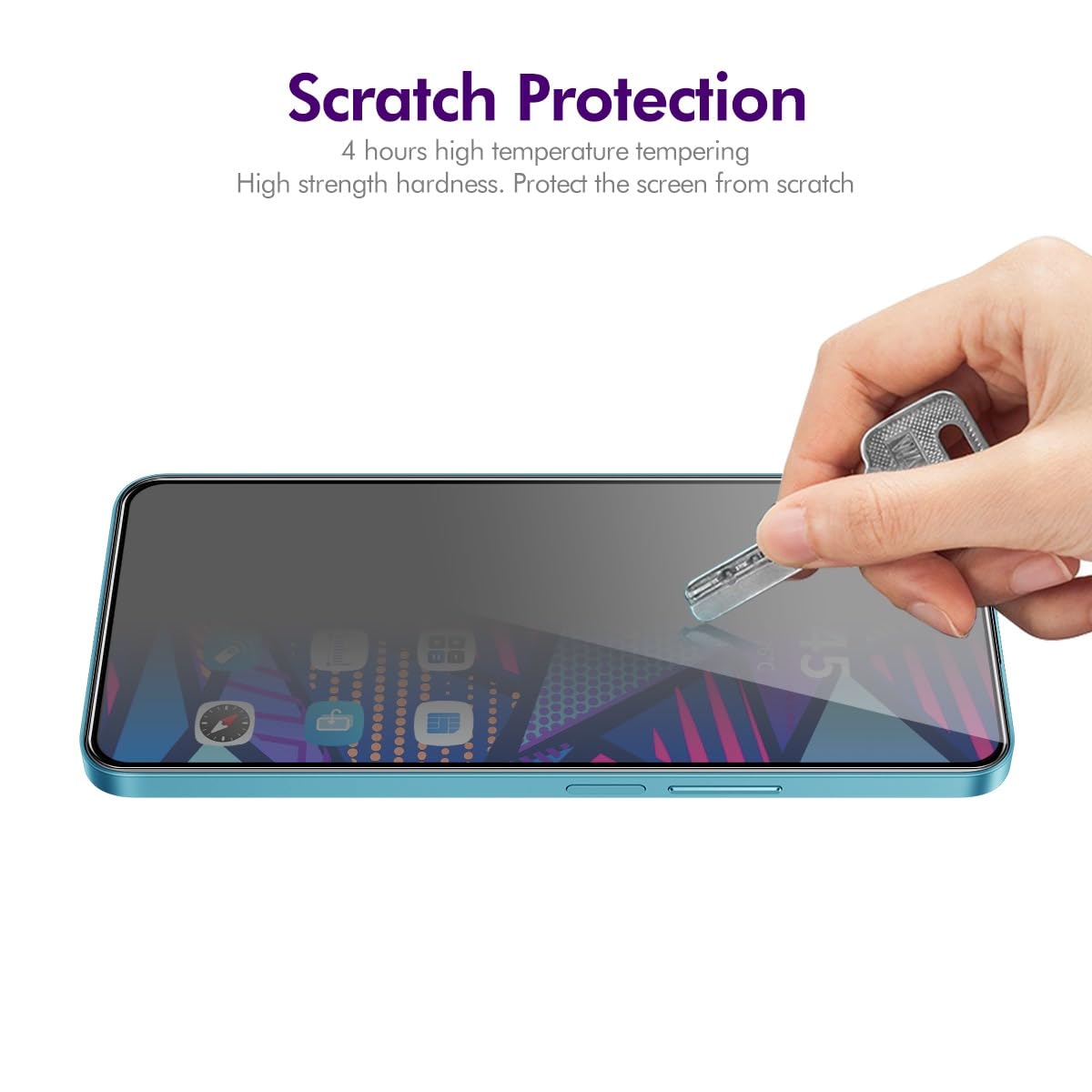OPPO A5 2020 Privacy Tempered Glass Screen Protector