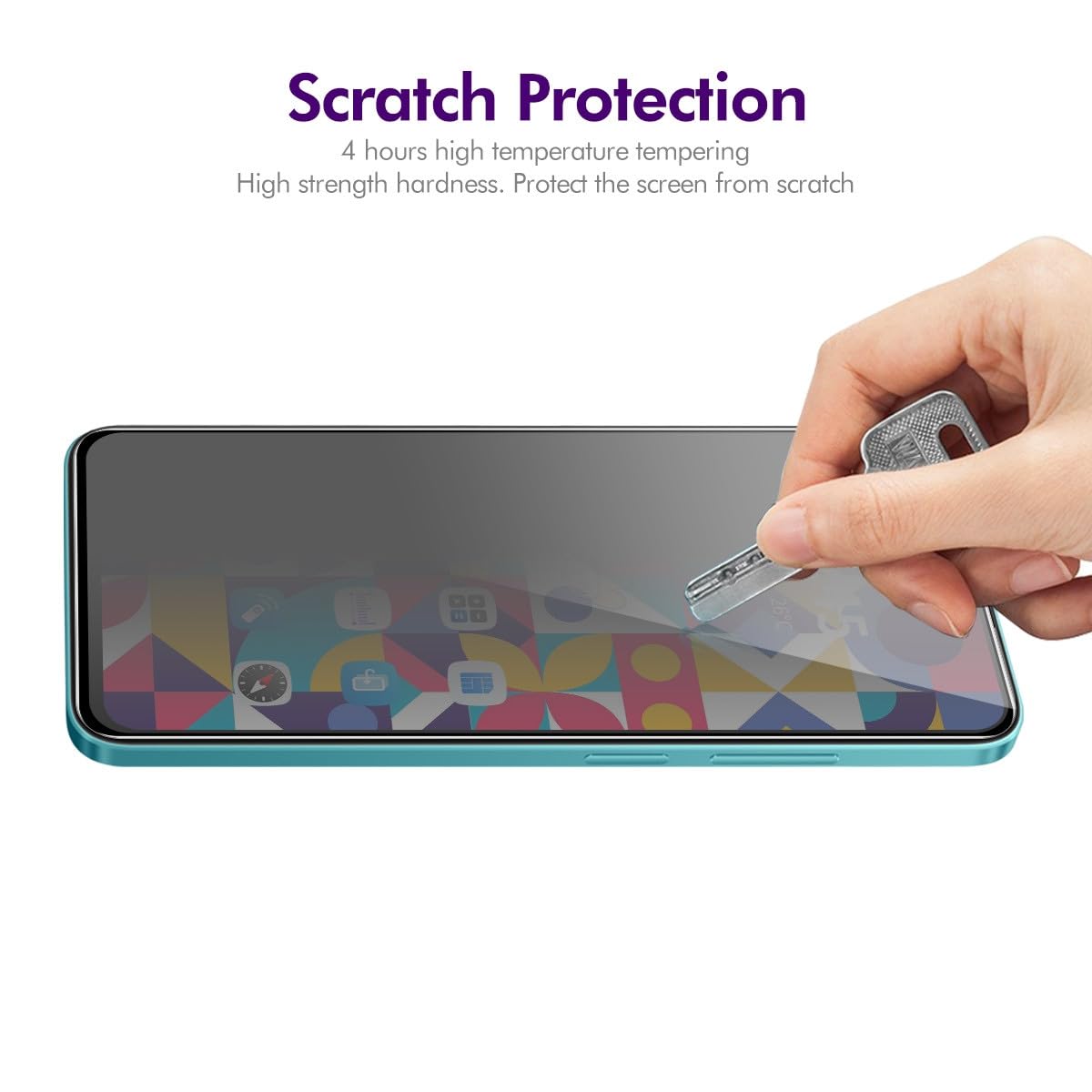 Infinix Hot 12i Privacy Tempered Glass Screen Protector