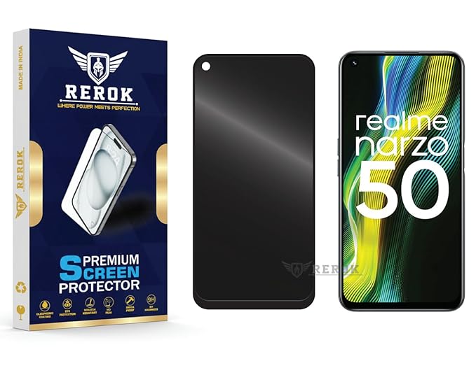 Realme Narzo 50  Privacy Tempered Glass Screen Protector