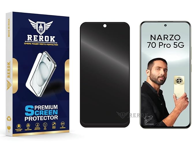 Realme Narzo 70 Pro  Privacy Tempered Glass Screen Protector