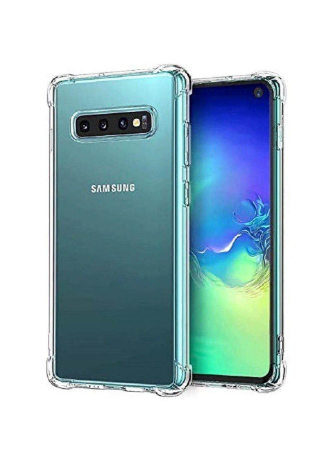 Samsung Galaxy S10 Plus Transparent Soft TPU Silicone Bumper Cover