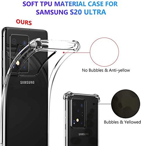 Samsung Galaxy S20 Ultra Transparent Soft TPU Silicone Bumper Cover